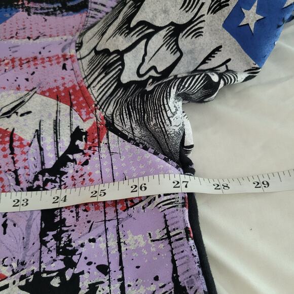 Club Chaos Hoodie 2X Sweatshirt Zip American Pride Flag Eagle Patriotic AOP Y2K - Picture 10 of 13